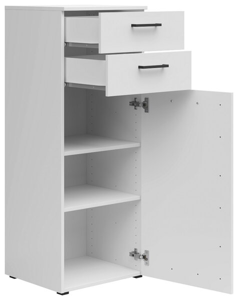 KOMODA, biela, 45/115/40 cm Carryhome - Komody