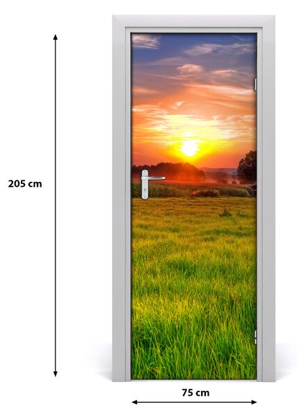 Fototapeta na dvere západ slnka 75x205 cm