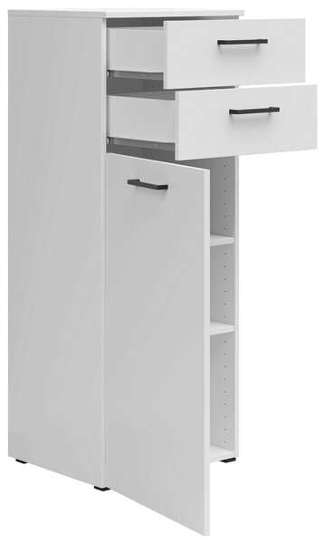 KOMODA, biela, 45/115/40 cm Carryhome - Komody