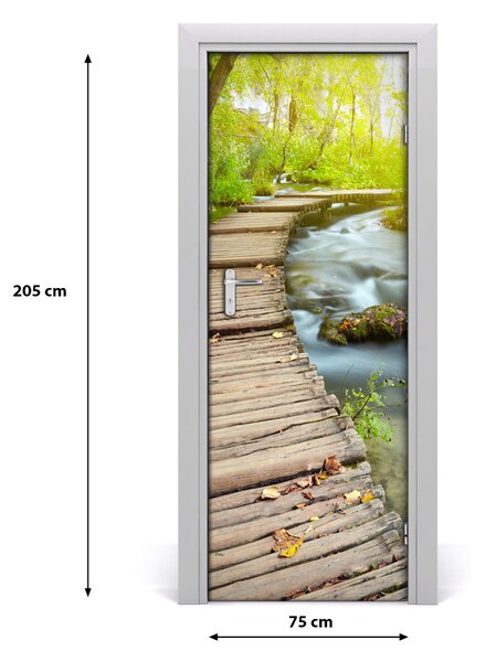 Fototapeta na dvere chodník v lese 75x205 cm