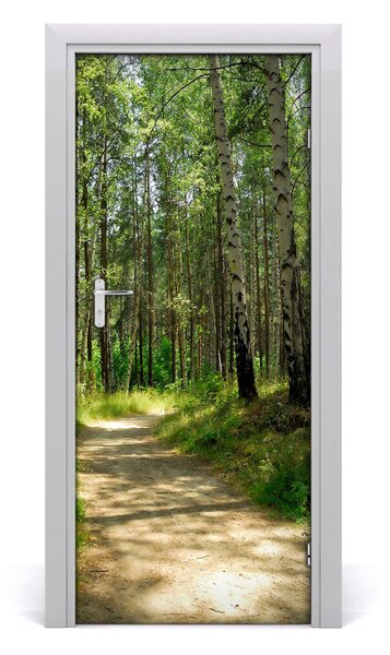 Fototapeta na dvere Břízová les 85x205 cm