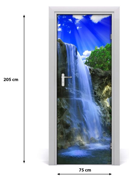 Fototapeta na dvere vodopád 75x205 cm