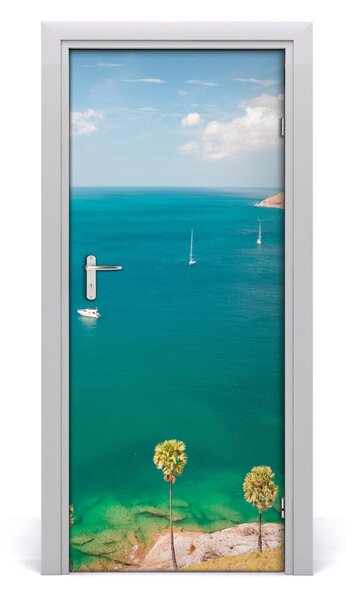 Fototapeta na dvere lode Thajsko 85x205 cm