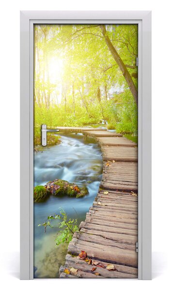 Fototapeta na dvere chodník v lese 85x205 cm