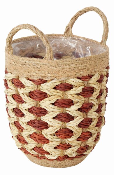 ČREPNÍK prírodné materiály, 20/20/29 cm - Kvety & kvetináče