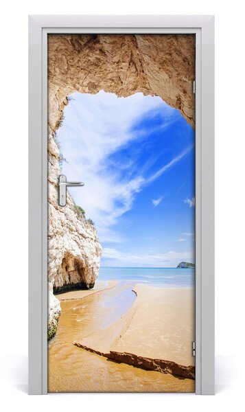 Fototapeta na dvere jaskyne nad morom 85x205 cm