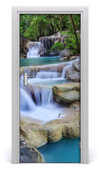 Fototapeta na dvere vodopád Thajsko 85x205 cm