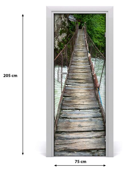Fototapeta na dvere visiaci most 75x205 cm