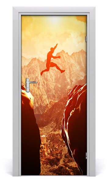 Fototapeta na dvere skok priepasť 85x205 cm