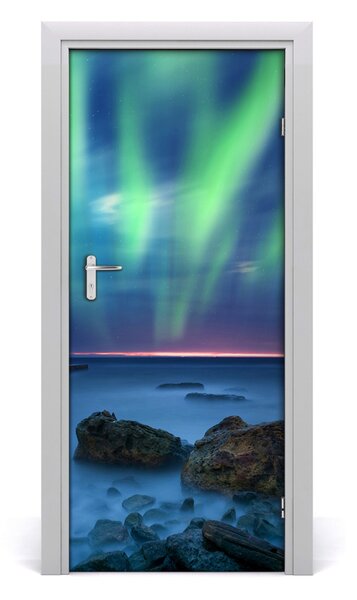 Fototapeta na dvere polárna žiara 85x205 cm