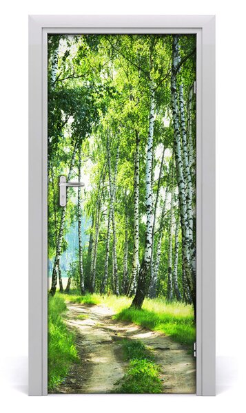 Fototapeta na dvere Břízová les 85x205 cm