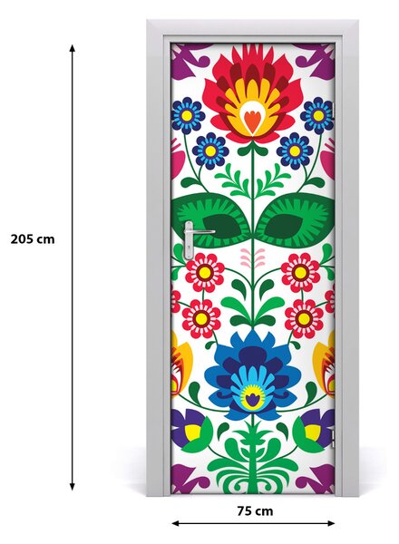 Samolepiace fototapety na dvere etnický vzor 75x205 cm