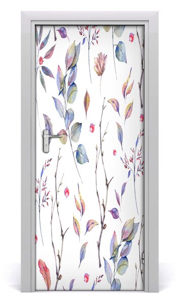 Samolepiace fototapety na dvere lístia eukaliptus 85x205 cm