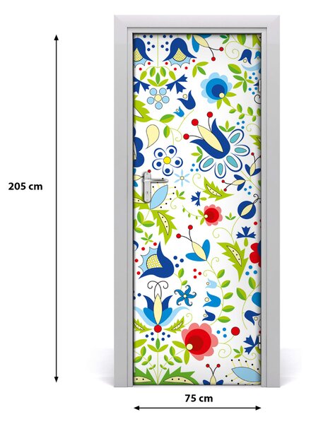 Samolepiace fototapety na dvere etnický vzor 75x205 cm