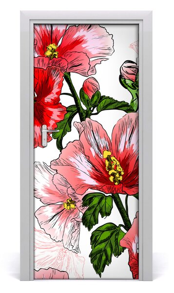 Samolepiace fototapety na dvere Hibskus 85x205 cm