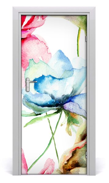 Samolepiace fototapety na dvere mak 85x205 cm