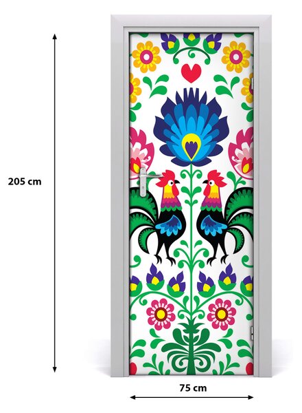 Samolepiace fototapety na dvere etnický vzor 75x205 cm