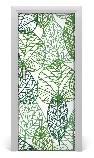 Samolepiace fototapety na dvere lístia 85x205 cm