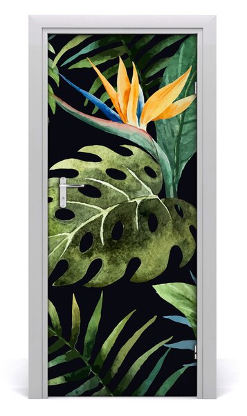 Samolepiace fototapety na dvere havajský vzor 85x205 cm