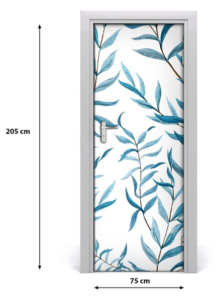 Samolepiace fototapety na dvere lístia 75x205 cm