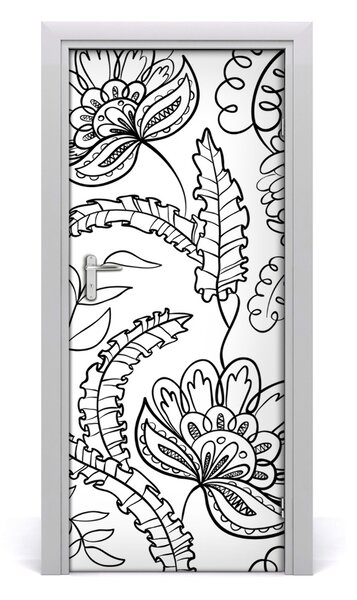 Samolepiace fototapety na dvere pozadia Zentangle 85x205 cm