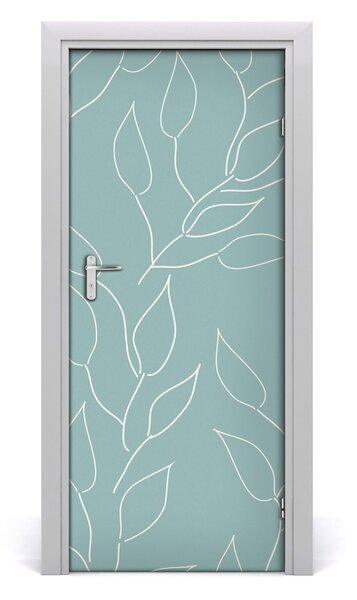 Samolepiace fototapety na dvere lístia 85x205 cm