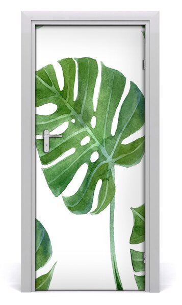 Samolepiace fototapety na dvere Monstera 85x205 cm