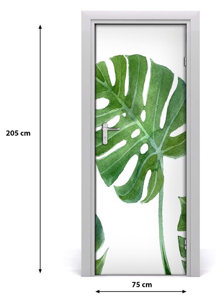 Samolepiace fototapety na dvere Monstera 75x205 cm