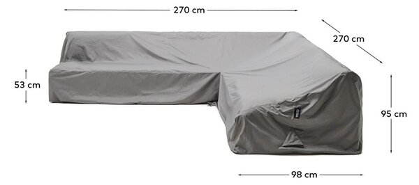 Ochranný obal na záhradný nábytok 270x270x95 cm Iria – Kave Home