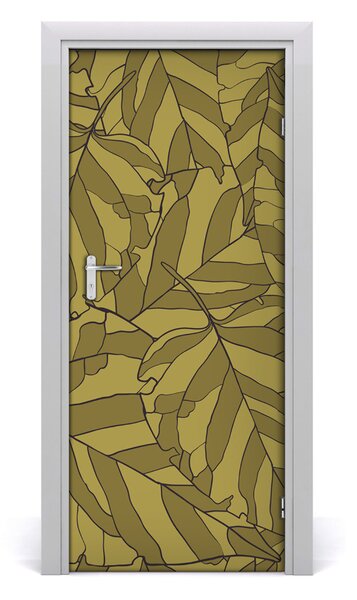 Samolepiace fototapety na dvere lístia 85x205 cm