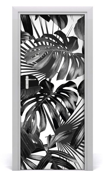 Samolepiace fototapety na dvere tropické lístia 85x205 cm