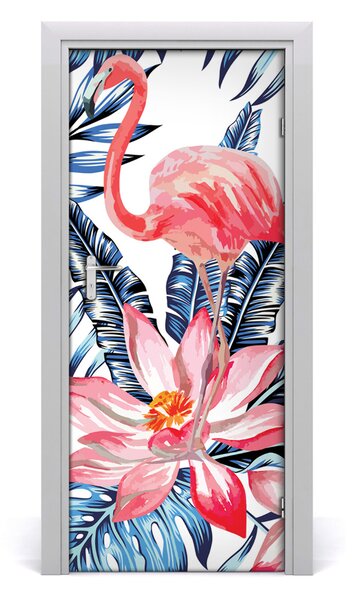 Samolepiace fototapety na dvere havajskej kvety 85x205 cm