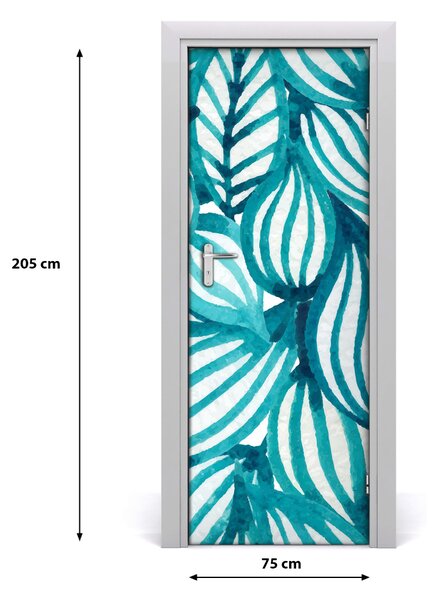 Samolepiace fototapety na dvere lístia 75x205 cm