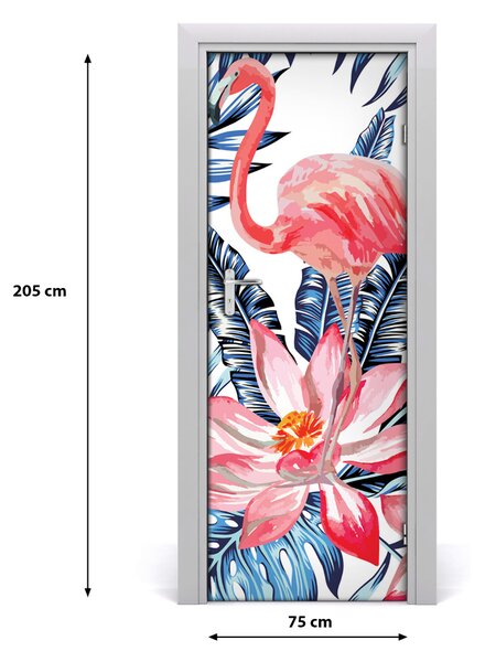Samolepiace fototapety na dvere havajskej kvety 75x205 cm