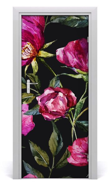Samolepiace fototapety na dvere mak 85x205 cm