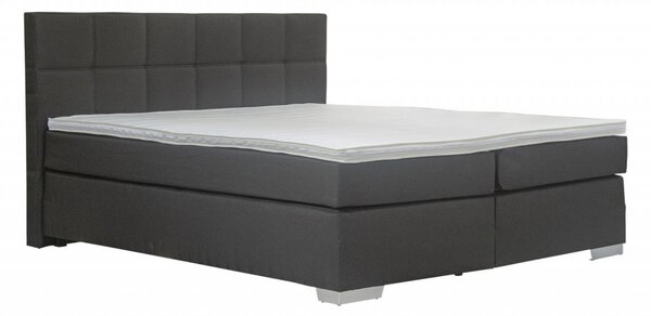 Blanář Potenza postel vrátane matracov a roštov 180cm x 200cm, Čierna