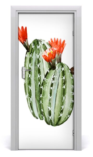 Samolepiace fototapety na dvere kaktusy 85x205 cm