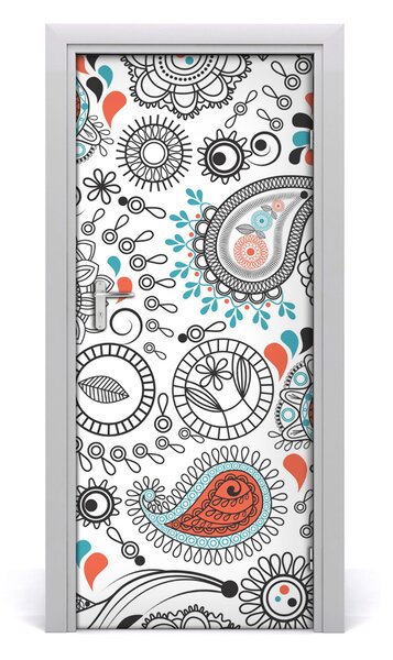 Samolepiace fototapety na dvere ornamenty 85x205 cm