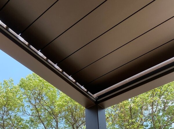 Ratanea Bioklimatická pergola POSITO 6x3m antracit - voľne stojaca dodanie: BEZ MONTÁŽE