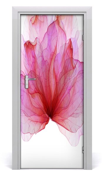 Samolepiace fototapety na dvere ružový kvet 85x205 cm