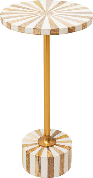PRÍRUČNÝ STOLÍK, biela, zlatá Kare-Design - Stolíky do obývačky, Online Only