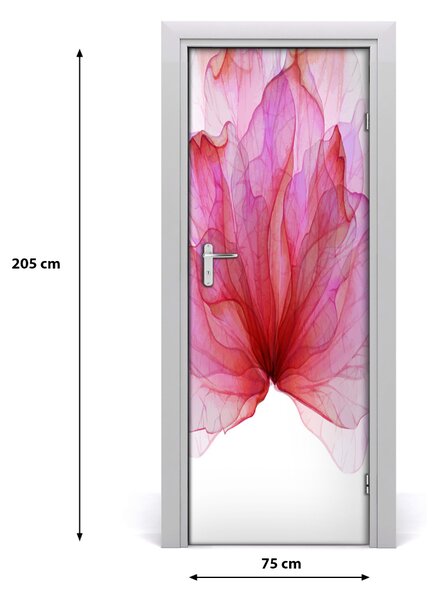 Samolepiace fototapety na dvere ružový kvet 75x205 cm