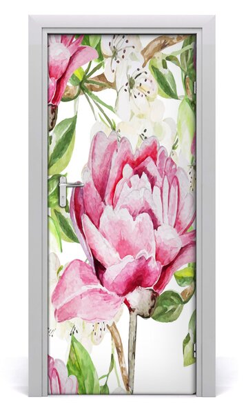 Samolepiace fototapety na dvere pivonka 85x205 cm