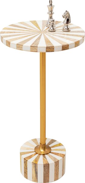 PRÍRUČNÝ STOLÍK, biela, zlatá Kare-Design - Stolíky do obývačky, Online Only