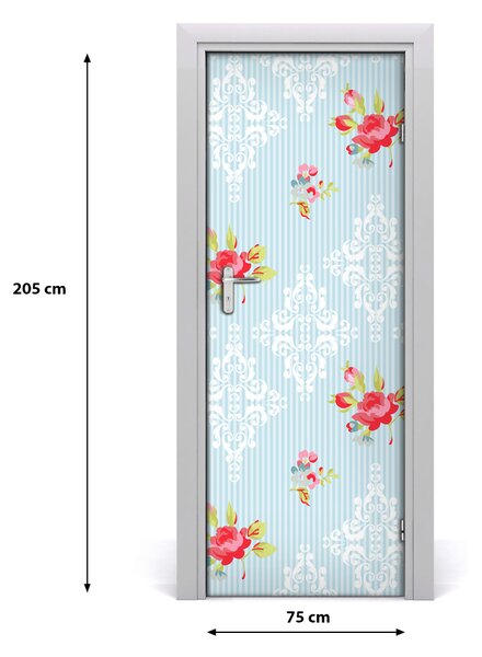 Samolepiace fototapety na dvere ruže 75x205 cm