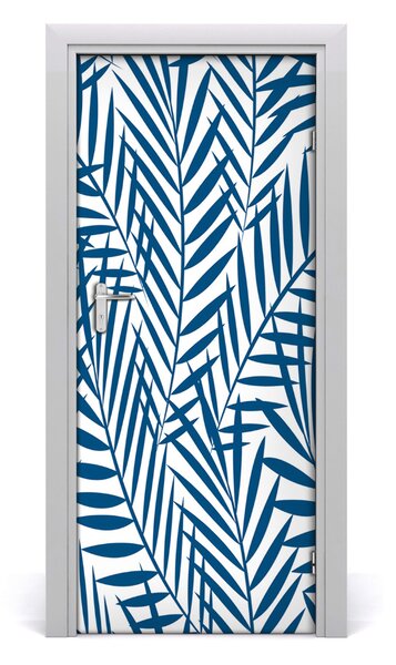 Samolepiace fototapety na dvere tropické lístia 85x205 cm