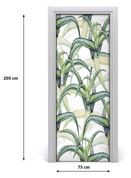 Samolepiace fototapety na dvere aloes 75x205 cm