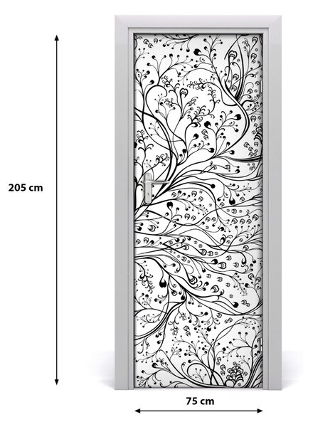 Samolepiace fototapety na dvere vetvy 75x205 cm