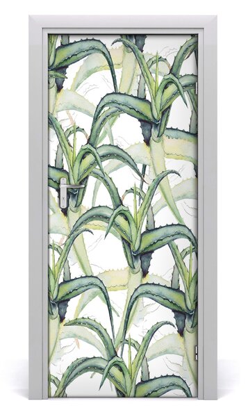 Samolepiace fototapety na dvere aloes 85x205 cm