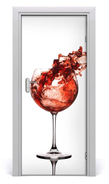 Samolepiace fototapety na dvere poháre vína 85x205 cm
